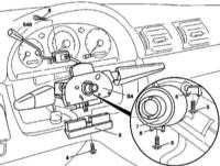  Снятие и установка сборки подрулевых переключателей Mercedes-Benz W163