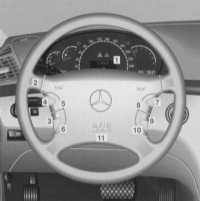  Многофункциональное рулевое колесо, мультиинформационный дисплей Mercedes-Benz W220