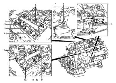  Система зажигания и управления двигателем Mercedes-Benz W220