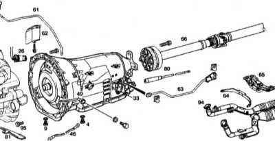  Снятие и установка АТ с гидротрансформатором Mercedes-Benz W220