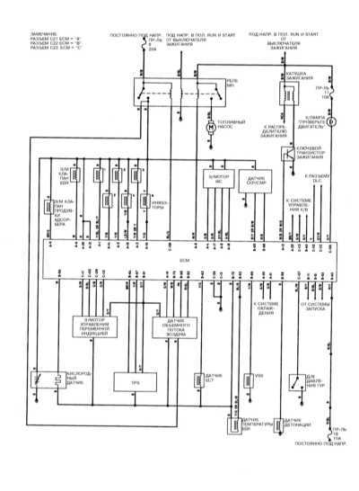  Система управления двигателем, модели Diamante 3.0 л SOHC 1992   - 1993 г.г. вып. Mitsubishi Galant