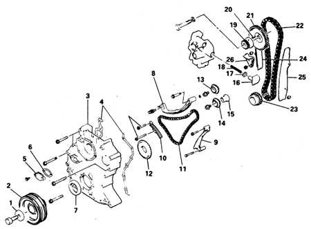  Цепь и крышка (двигатель 2,6 л) Mitsubishi Pajero