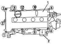  Головка цилиндров и привод газораспределительного механизма Nissan Primera