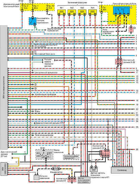  Система управления работой двигателя Mazda 626