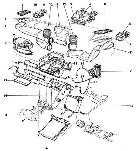  Элементы системы отопления Opel Kadett E