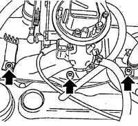  Снятие и установка впускного коллектора Opel Kadett E