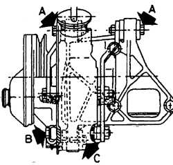  Снятие и установка насоса усилителя рулевого управления Opel Kadett E