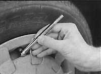 Шины и проверка давления в шинах Opel Vectra A