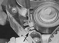  Зубчатый ремень и механизм натяжения (модели 1,4 и 1,6 л кроме С16 NZ2) Opel Vectra A