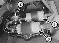  Топливный фильтр на моделях с топливным насосом, расположенным вне топливного бака Opel Vectra A