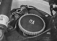  Датчики ABS, установленные на колесах Opel Vectra A