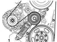  Проверка состояния и замена ремня привода вспомогательных агрегатов Opel Corsa