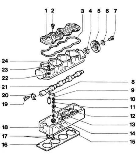  Снятие и установка головки цилиндров Opel Corsa