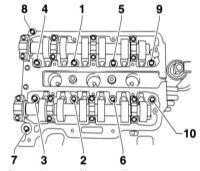  Снятие и установка головки цилиндров Opel Corsa
