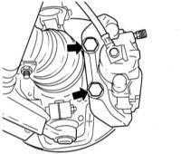  Снятие, восстановительный ремонт и установка суппортов дисковых тормозных механизмов передних колес Opel Corsa