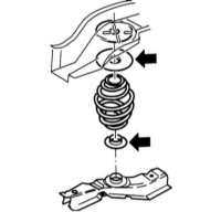  Снятие и установка пружины задней подвески (модели Corsa и Tigra) Opel Corsa