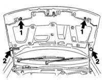  Снятие и установка капота Opel Corsa