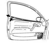  Снятие и установка облицовки дверей Opel Corsa
