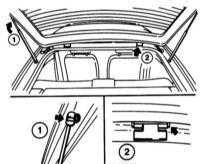  Снятие и установка двери задка (модели Corsa и Tigra) Opel Corsa