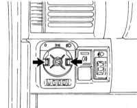  Снятие и установка переключателя наружного и внутреннего освещения Opel Corsa
