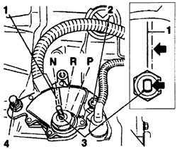  Электрические элементы управления коробкой передач Opel Vectra B