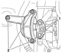  Проверка состояния и замена опор подвески силового агрегата Opel Astra