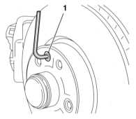  Проверка состояния, снятие и установка тормозного диска Opel Astra