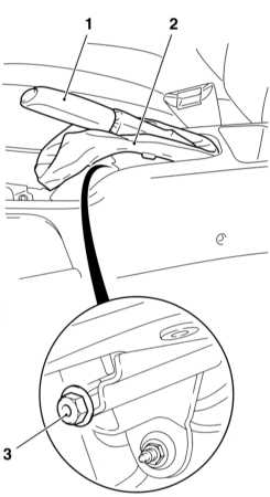 Регулировка привода стояночного тормоза Opel Astra