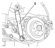  Снятие и установка винтовых пружин задней подвески Opel Astra