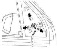  Снятие и установка дверных зеркал заднего вида Opel Astra