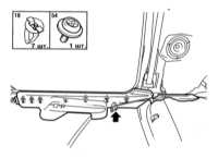  Снятие и установка ремней безопасности Opel Astra