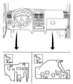  Снятие и установка панелей внутренней отделки салона Opel Astra