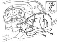  Снятие и установка комбинации приборов Opel Astra