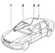  Снятие и установка антенны радиоприемника Opel Astra