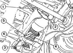  Снятие и установка цилиндра подвески Peugeot 405
