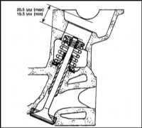   Очистка и осмотр головки цилиндров и клапанов Saab 9000