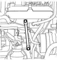  Снятие и установка головки цилиндров и натяжителя приводной цепи Saab 95
