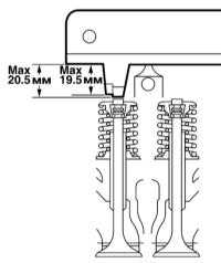  Снятие и установка распределительных валов и клапанов, оценка клапанных зазоров Saab 95