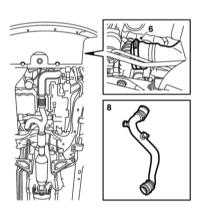  Снятие и установка трубки нагнетаемого воздуха Saab 95