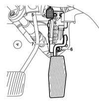  Замена датчика положения педали газа Saab 95