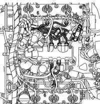  Снятие и установка компонентов системы преднакала дизельного двигателя Saab 95