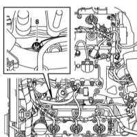  Снятие и установка компонентов системы преднакала дизельного двигателя Saab 95