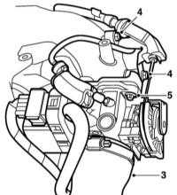  Снятие и установка датчиков системы управления двигателем Saab 95