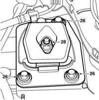  Снятие и установка РКПП дизельных двигателей V6 Saab 95