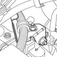  Снятие и установка РКПП дизельных двигателей V6 Saab 95