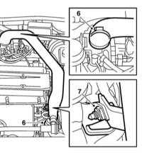  Снятие и установка вакуумного насоса Saab 95