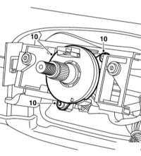  Снятие и установка сборки рулевой колонки Saab 95