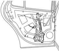  Снятие, установка, разборка и сборка задней двери и её компонентов Saab 95