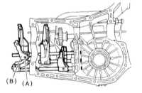  Снятие, проверка состояния и установка вилок и штоков переключения   передач Subaru Legacy Outback