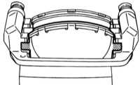  Проверка состояния замена колодок дисковых тормозных механизмов   передних колес Subaru Legacy Outback